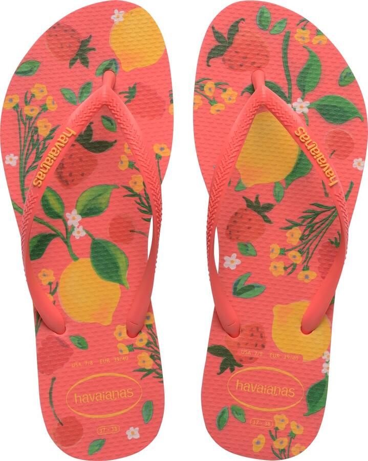 Havaianas HAV. SLIM SUMMER BLISS TROPICAL CORAL Dames Slippers tropical coral