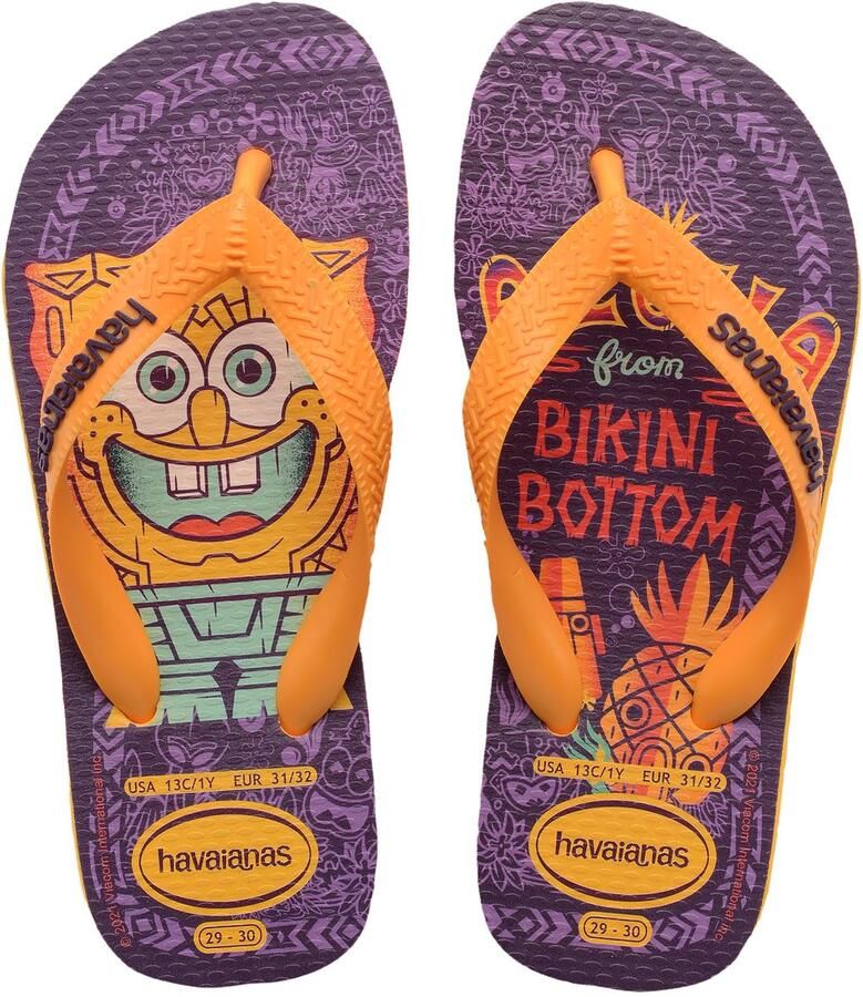Havaianas KT Spongeb-slippers voor kinderen om gewoon aan te trekken - Foto 2