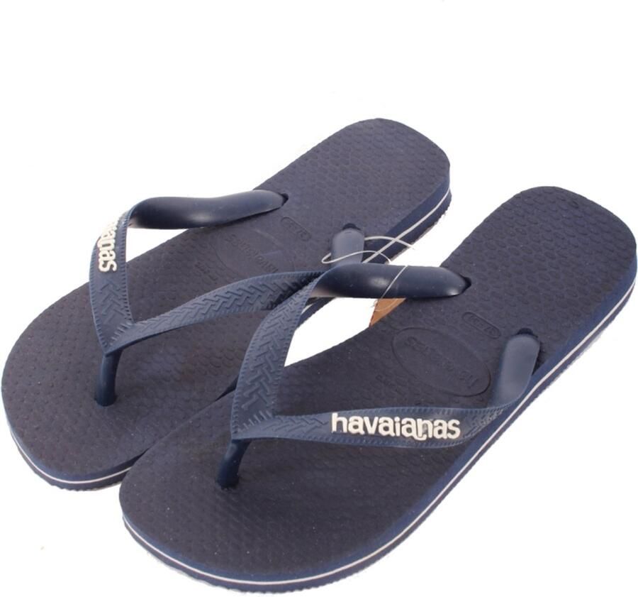 Havaianas Logo Filete Slippers Blauw Man