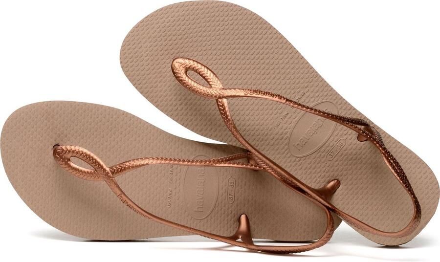HAVAIANAS Teenslippers Dames Luna Maat: 41 Materiaal: Rubber Kleur: Brons - Foto 6