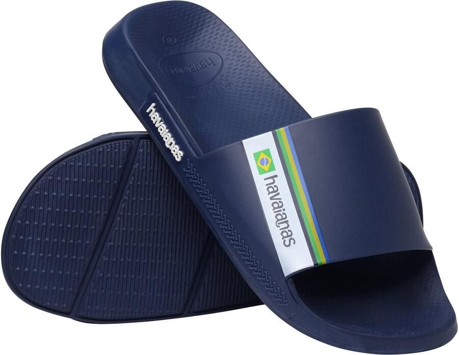 Havaianas Slide Brasil Unisex Slippers Navy Blue - Foto 3