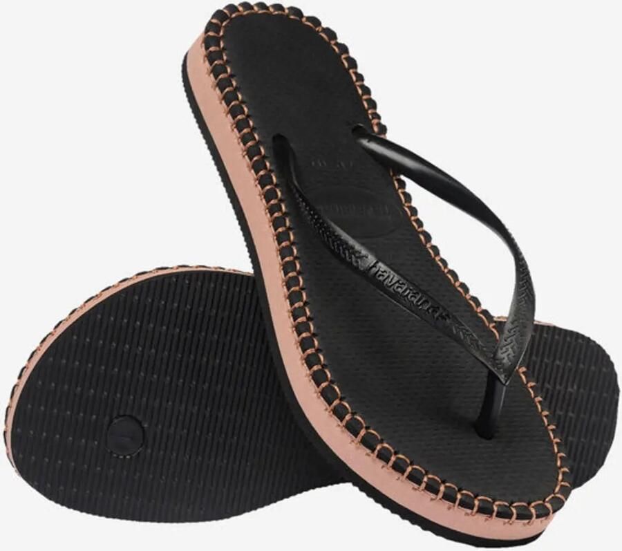 Havaianas H. sl flft loop zwart roze Kleur Zwart)