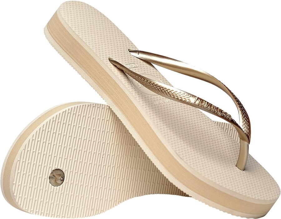Havaianas HAV. SLIM FLATFORM BEIGE Dames Slippers beige