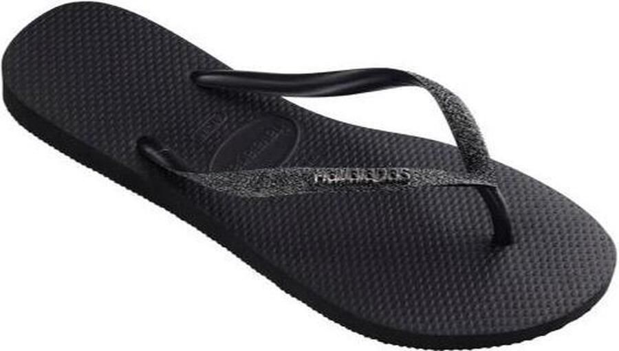 Havaianas Slim Glitter II Meisjes Slippers Black Dark Grey Metallic - Foto 10