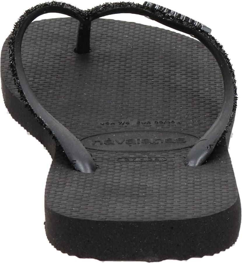 HAVAIANAS Teenslippers Dames Kids Slim Glitter Ii Maat: 33 34 Materiaal: Rubber Kleur: Zwart - Foto 13