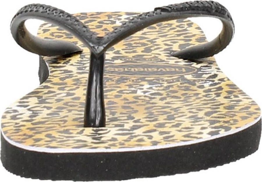 Havaianas Slim Leopard teenslippers met panterprint Zwart Meisjes Rubber 25-26 - Foto 9