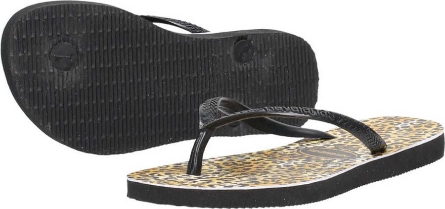 Havaianas Slim Leopard teenslippers met panterprint Zwart Meisjes Rubber 25-26 - Foto 13