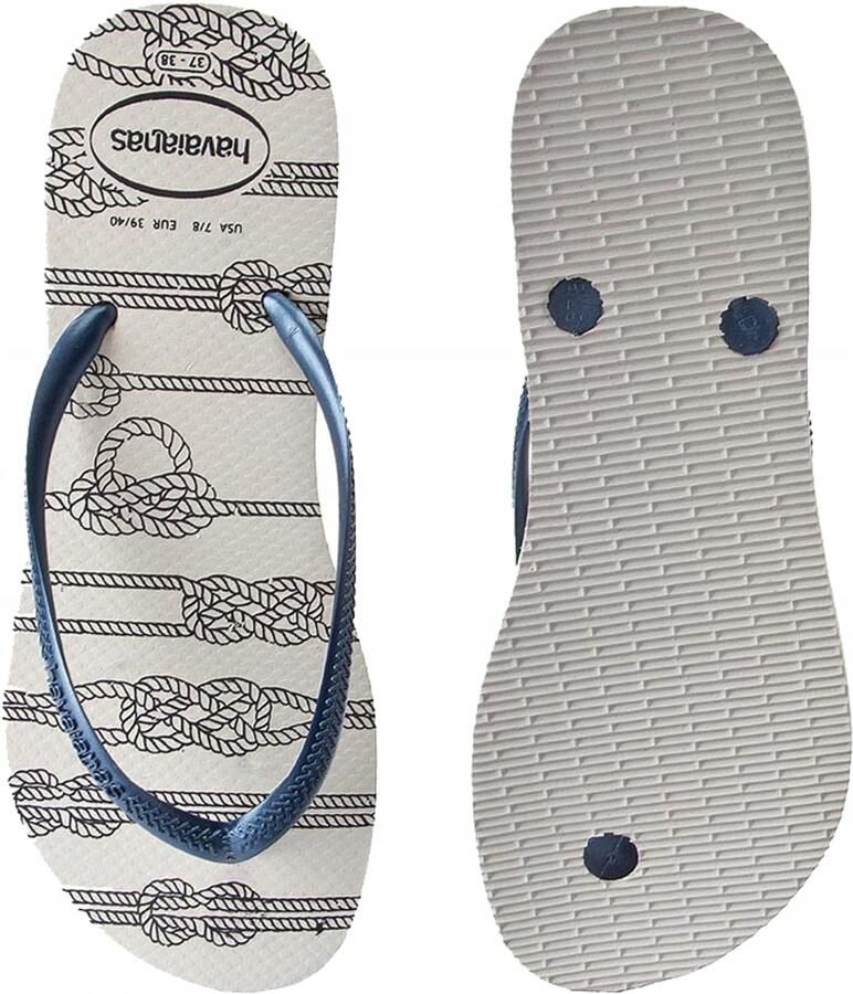 Havaianas Slim Nautical Dames Slippers Grijs