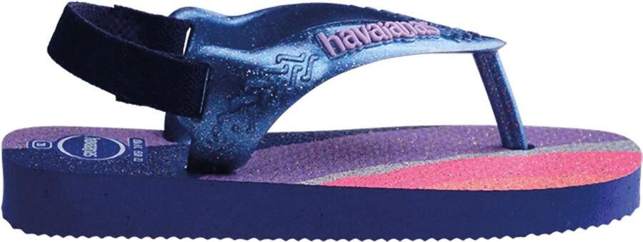 Havaianas Baby Palette Glow teenslippers paars Rubber 25 26 - Foto 4