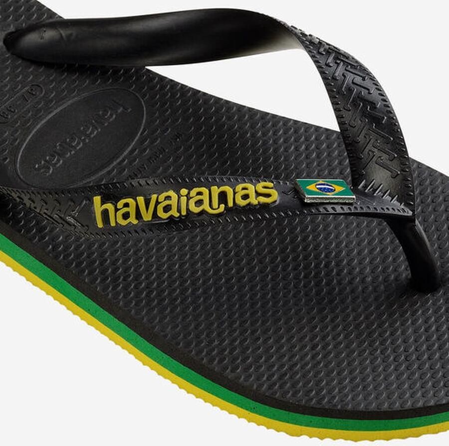 Havaianas Slippers Unisex zwart geel groen