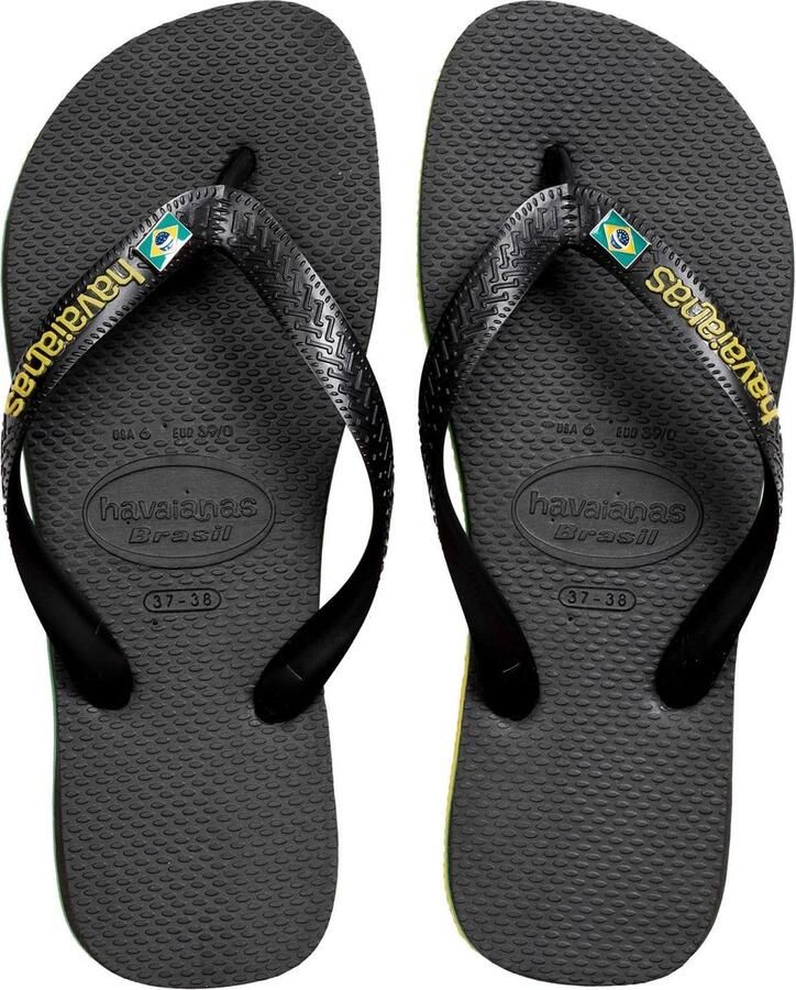 Havaianas Slippers Unisex zwart geel groen - Foto 4