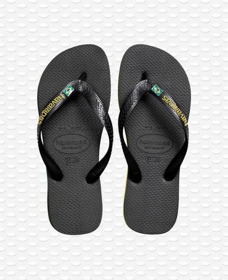 Havaianas Slippers Unisex zwart geel groen - Foto 3
