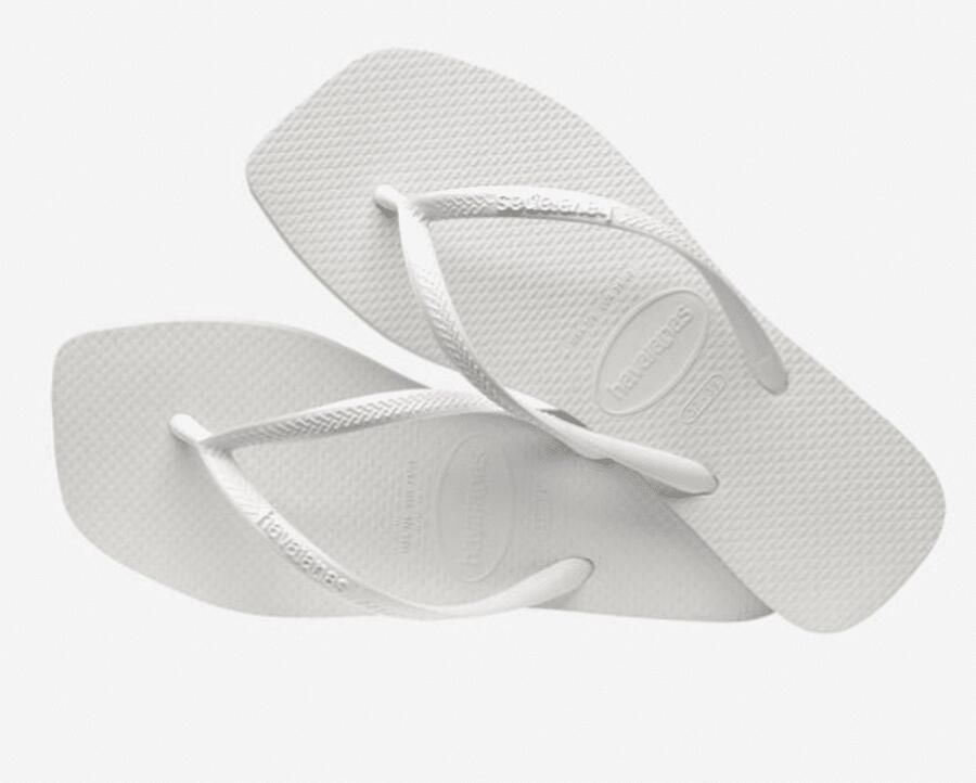 Havaianas Slim Square Flip Flops Dames Wit- Dames Wit - Foto 2