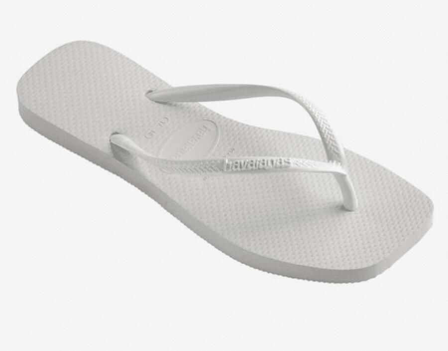 Havaianas Slim Square Flip Flops Dames Wit- Dames Wit - Foto 2