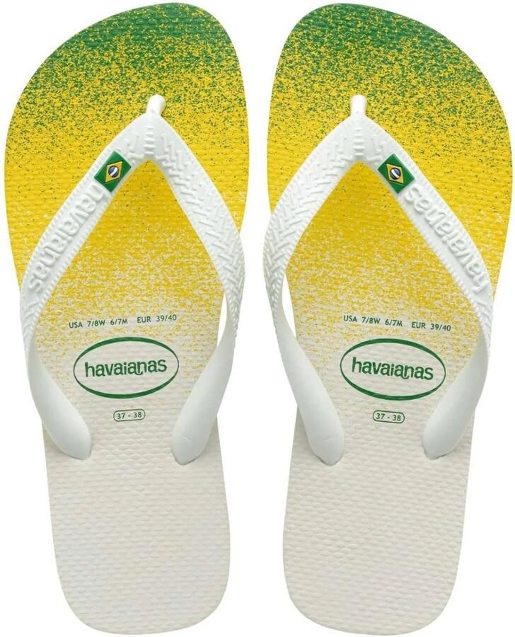 Havaianas Teenslippers Brasil Fresh Wit Groen
