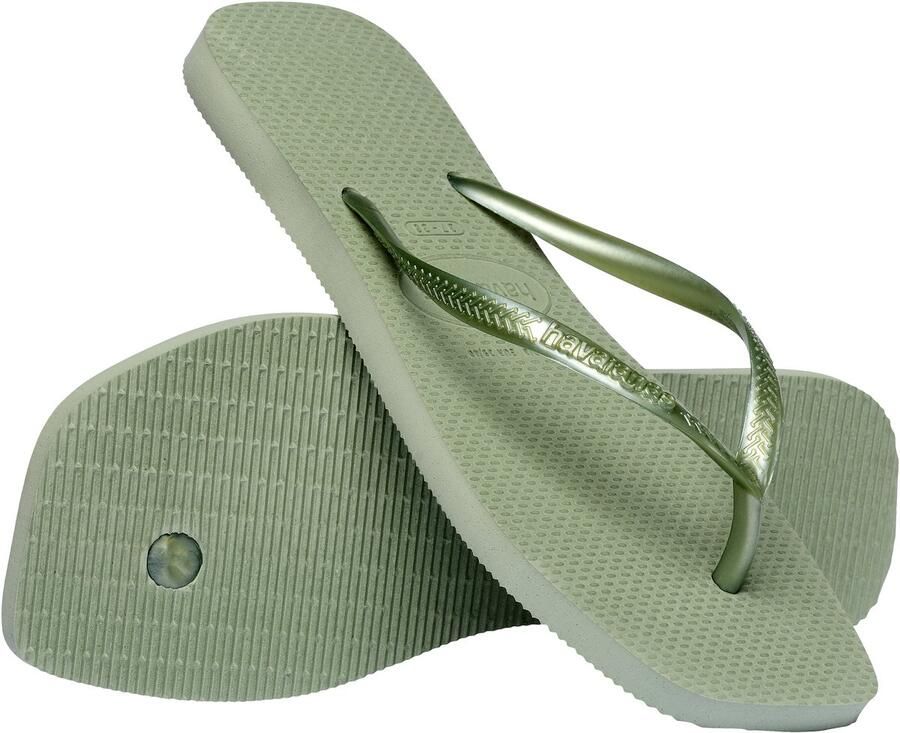 Havaianas Slim Square Flip Flops Dames Groen- Dames Groen