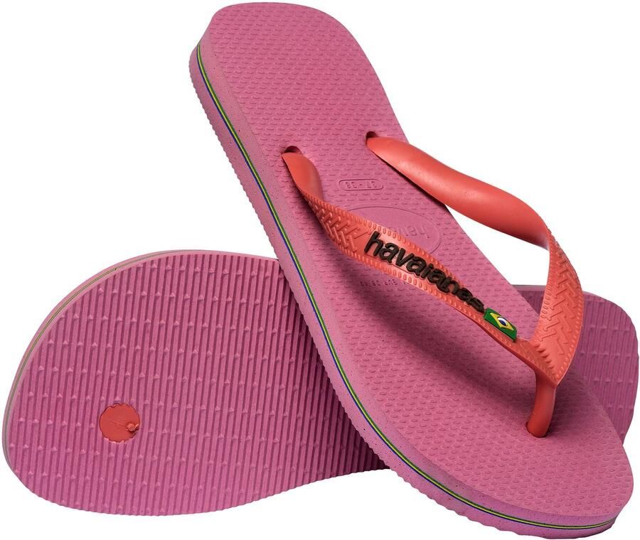 Havaianas Brazil Logo Flip Flops Dames Roze- Dames Roze