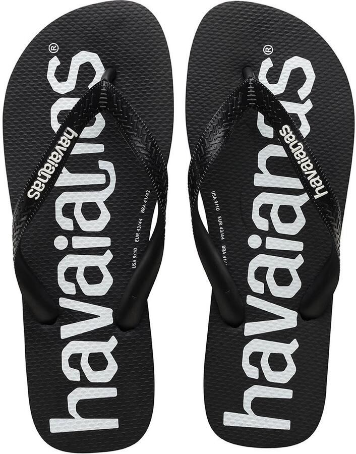 Havaianas Logo ia Teenslippers Black