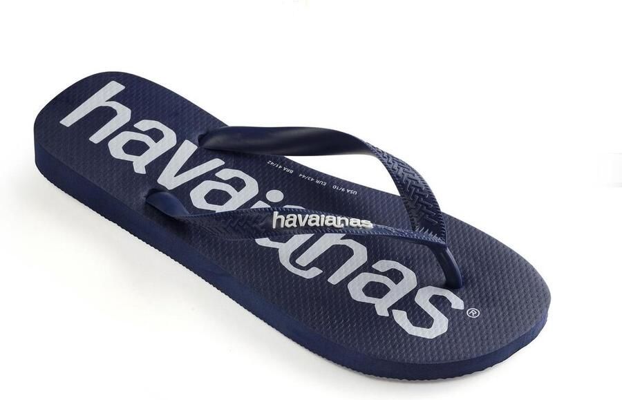 Havaianas Top Logo ia Unisex Slippers Navy Blue - Foto 6