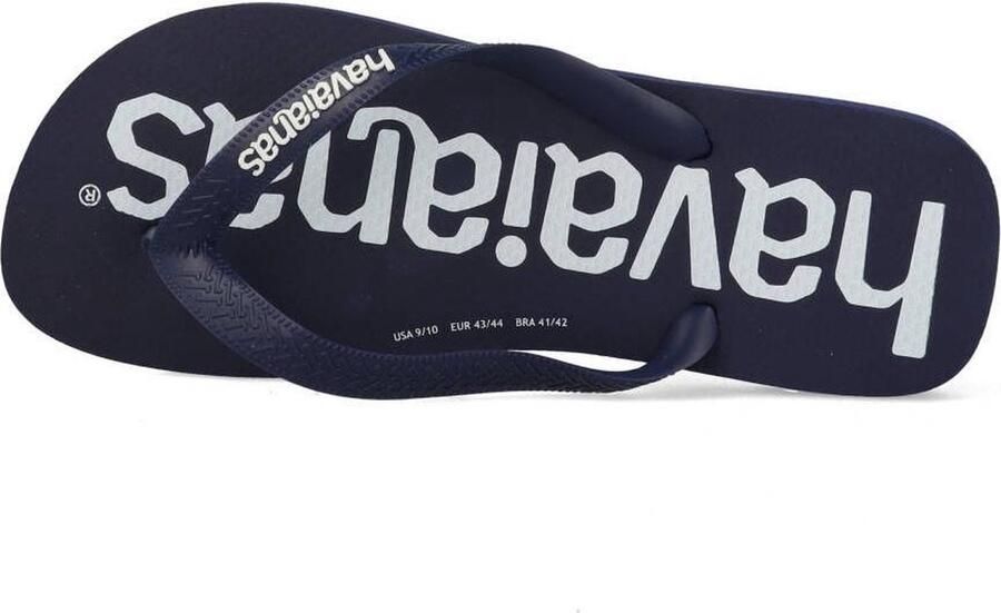 Havaianas Top Logo ia Unisex Slippers Navy Blue - Foto 7