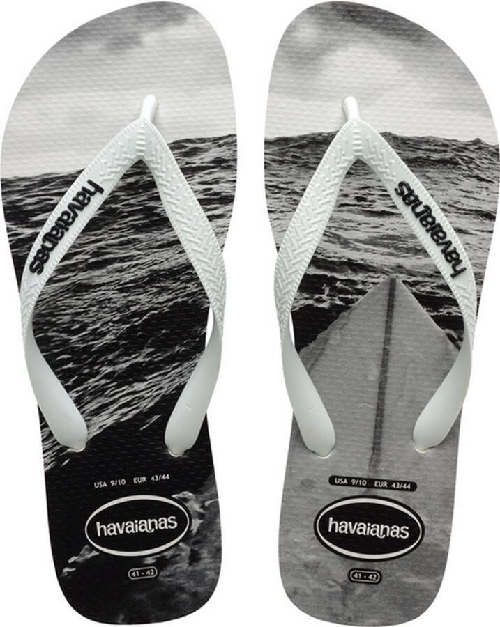 Havaianas HYPE Wit Zwart- Grijs Heren Slippers