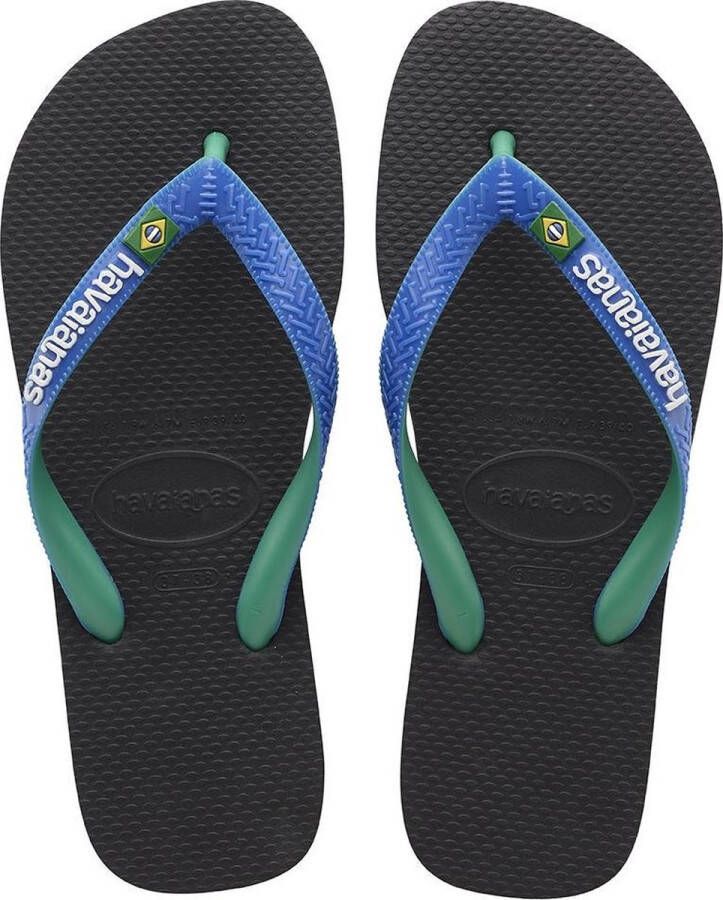 Havaianas Brasil Mix Unisex Slippers Zwart Groen Blauw