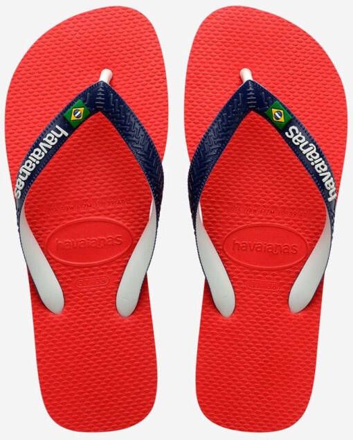 Havaianas Brasil Mix teenslippers rood blauw