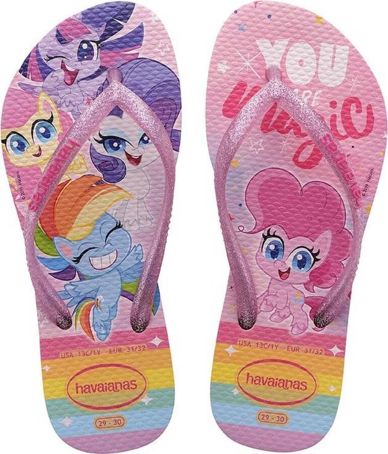 Havaianas Kids Slim MLP Unisex Slippers Macaron Pink