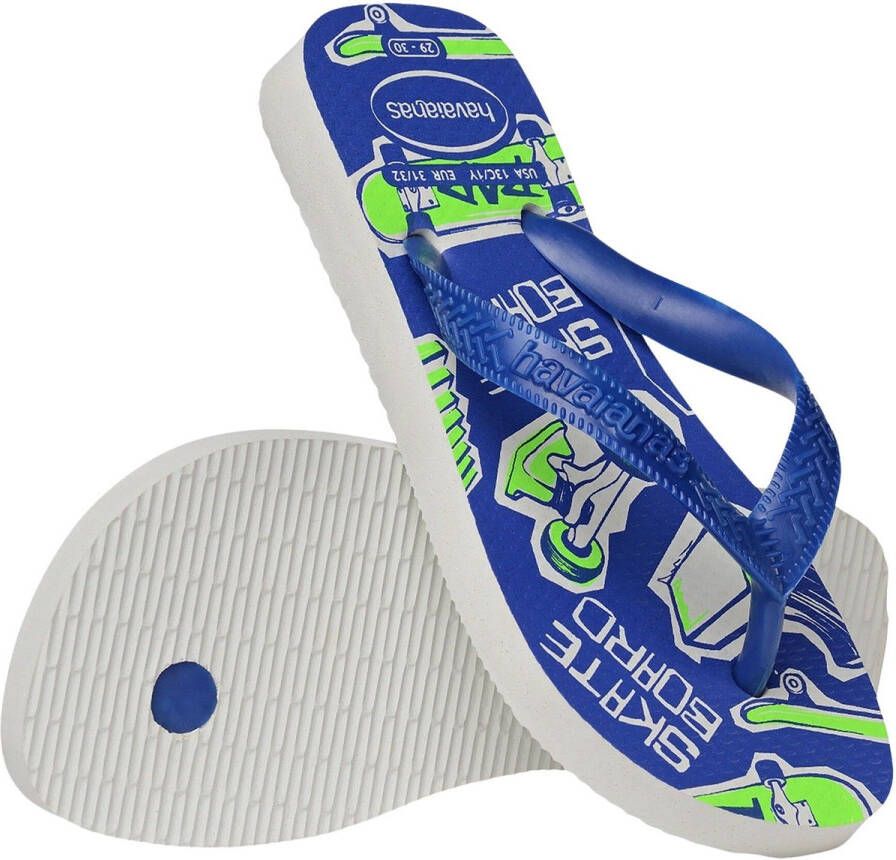 Havaianas Kinder ATLHETIC Slippers Wit Blauw