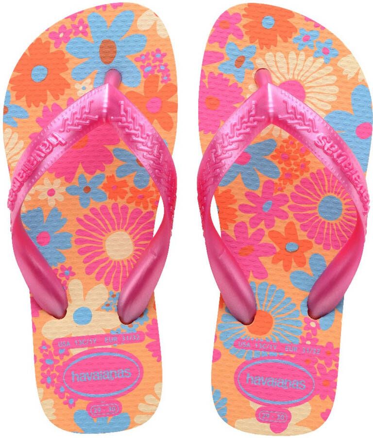 Havaianas Kinder Flores Slippers Oranje