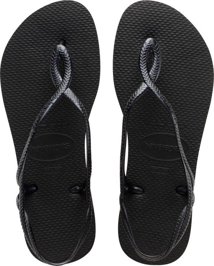 HAVAIANAS Teenslippers Dames Luna Maat: 41 Materiaal: Rubber Kleur: Zwart - Foto 3