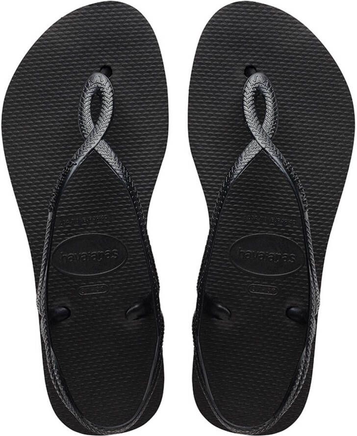 Havaianas Luna Flatform Sandalen Black Dames