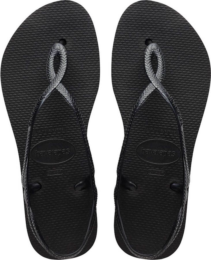 Havaianas Luna Flatform Sandalen Black Dames
