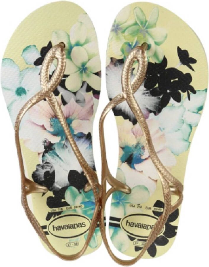 Havaianas Luna Print Teenslippers Kinderen Bloe
