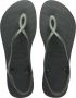Havaianas Bruine Luna Rubberen Platte Sandalen - Thumbnail 1
