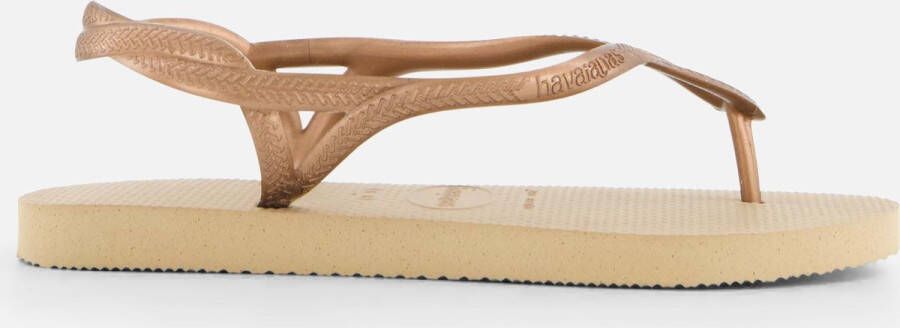 HAVAIANAS Teenslippers Dames Luna Maat: 41 Materiaal: Rubber Kleur: Brons - Foto 4