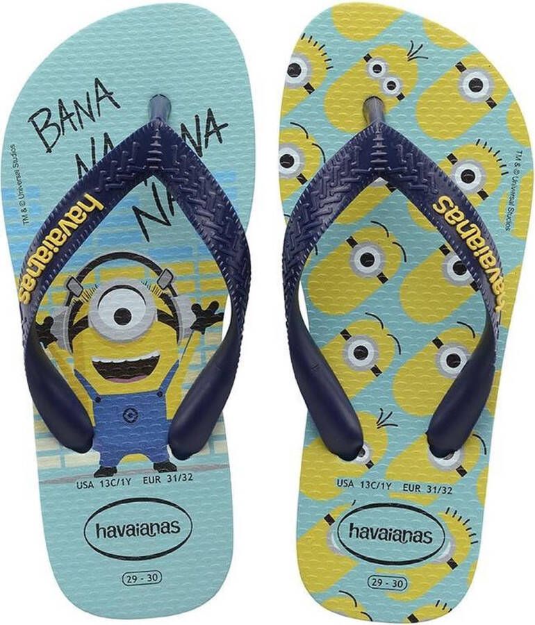 Havaianas Minions Slippers Blue Navy