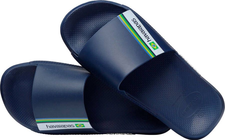 Havaianas Slide Brasil Unisex Slippers Navy Blue