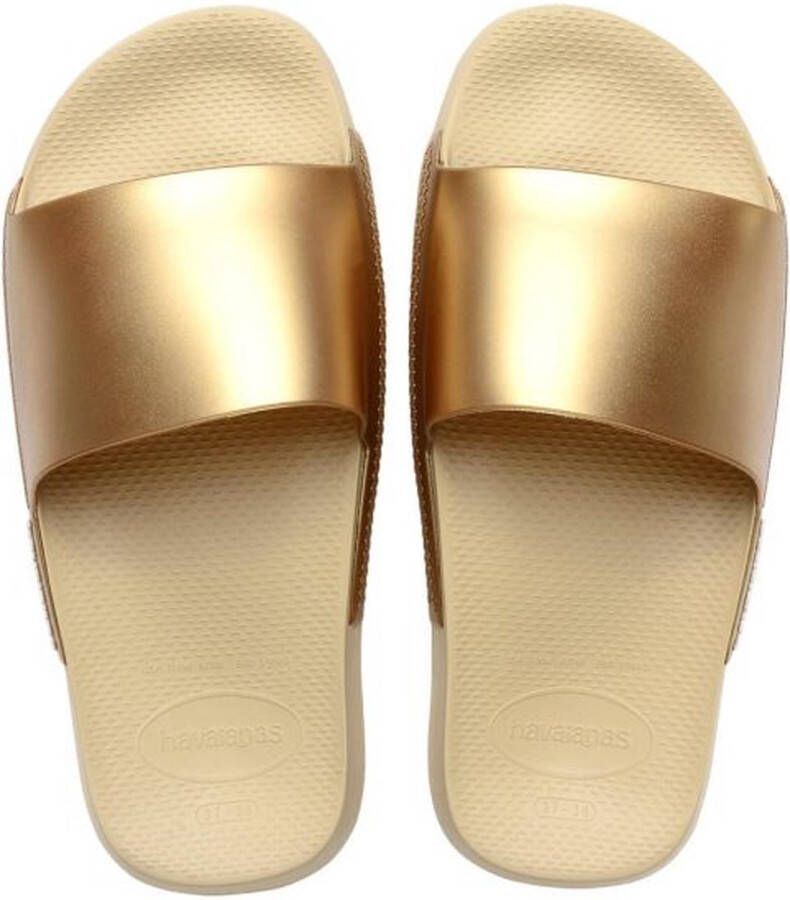 Havaianas Slide Classic Metallic Unisex Slippers Goud