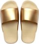 Havaianas Slide Classic Metallic Unisex Slippers Goud - Thumbnail 1