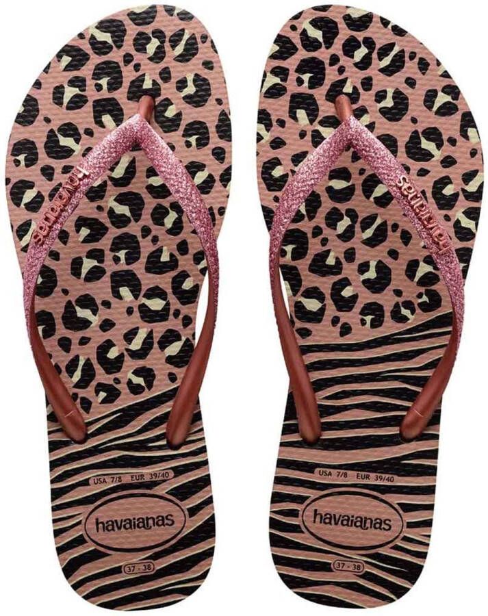 Havaianas SLIM ANIMALS MIX Black gold