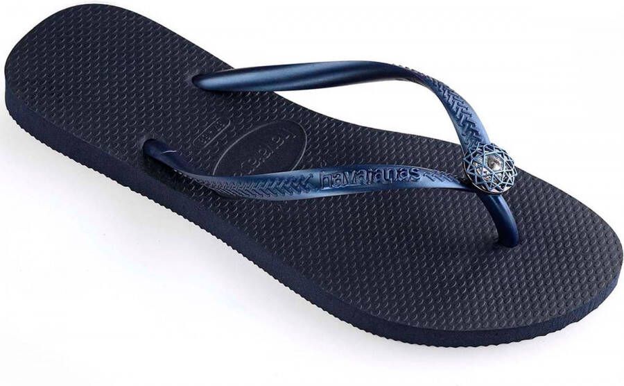 Havaianas Slim Crystal Poem slipper blauw BR