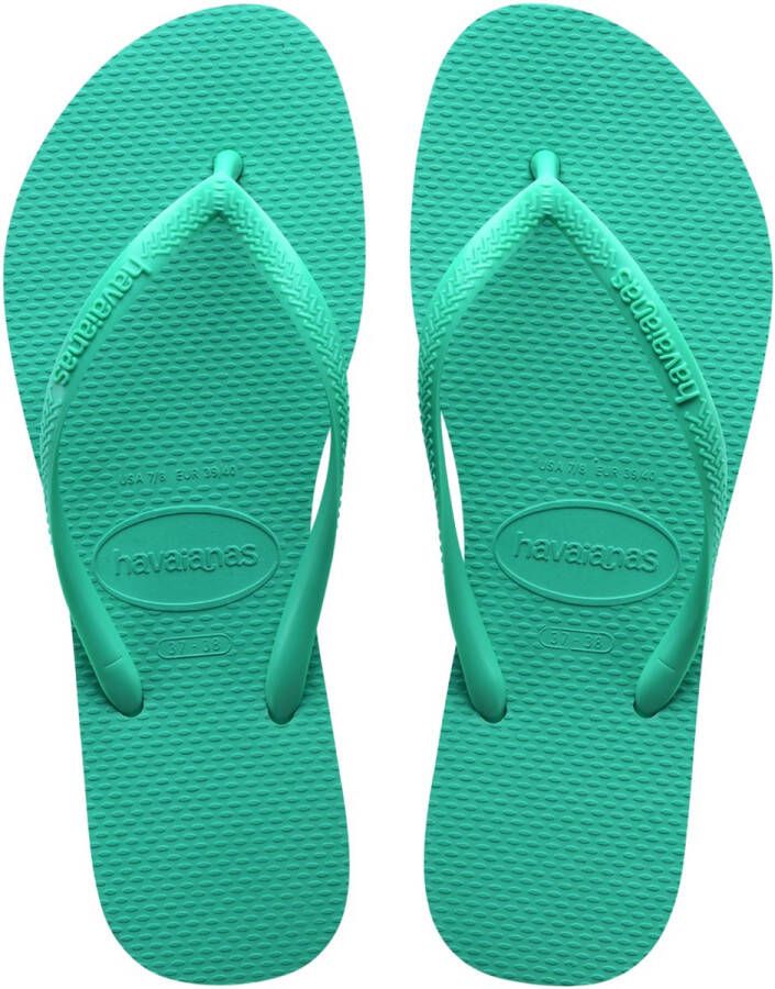 Havaianas Slim Groen Rubber Teenslippers Dames