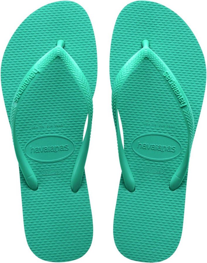 Havaianas Slim Groen Rubber Teenslippers Dames