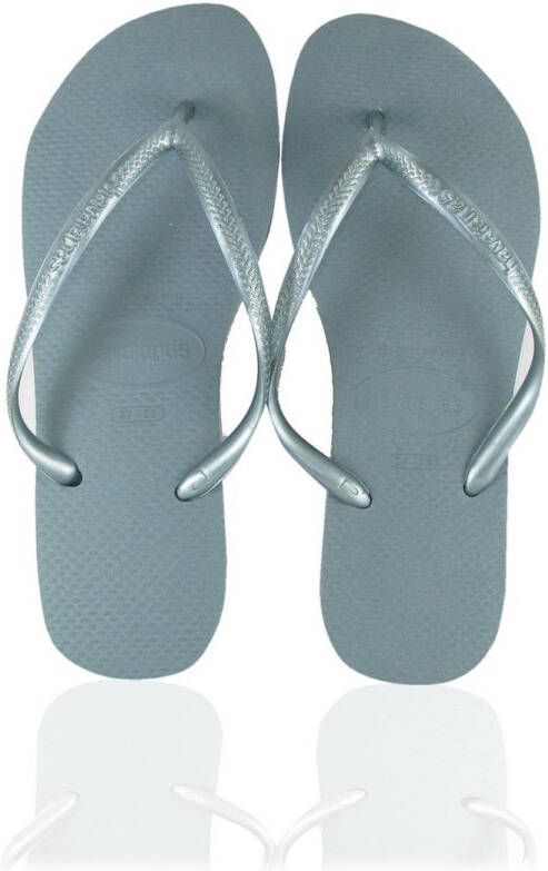 Havaianas Slim Dames Slippers Silver Blue