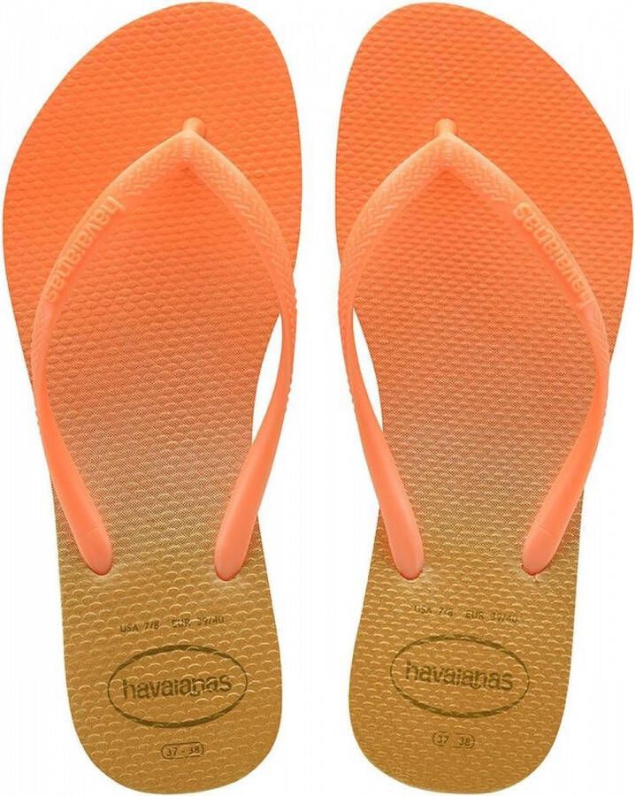 Havaianas Slim Dames Slippers White Fluorescent Confeti