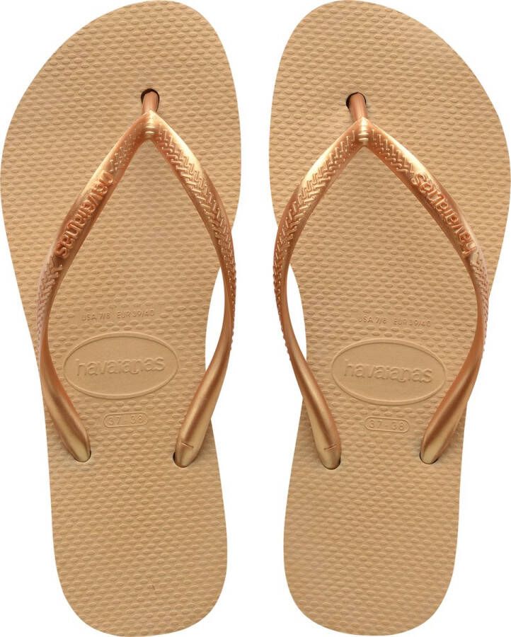 Havaianas Teenslippers SLIM FLATFORM zomerschoen slippers poolslides met plateauzool - Foto 3