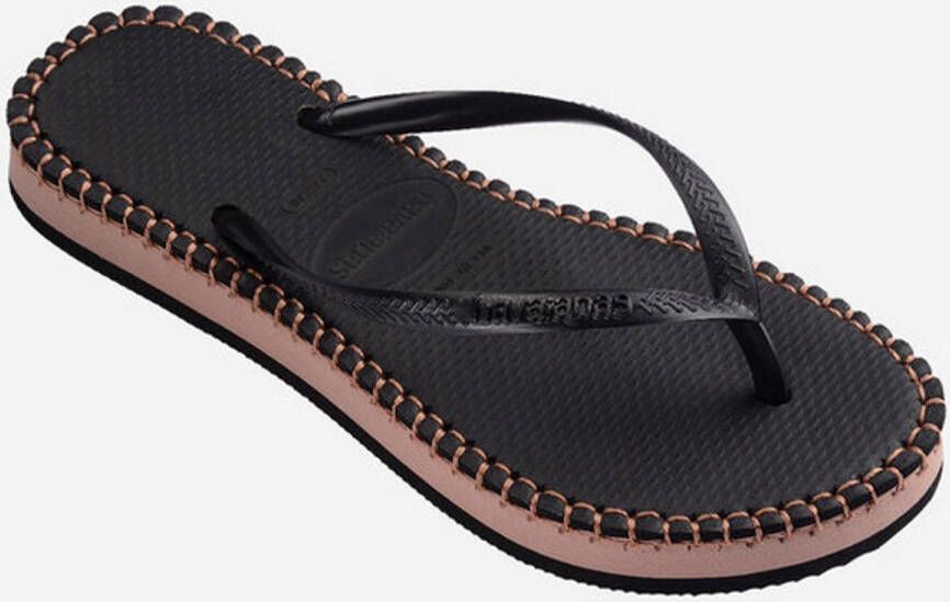 Havaianas H. sl flft loop zwart roze Kleur Zwart)