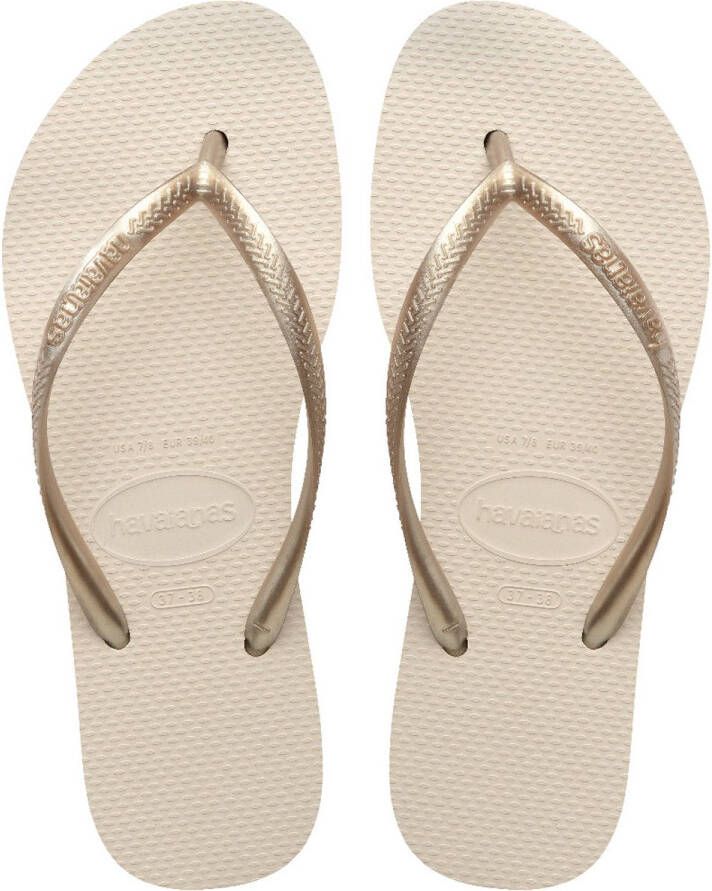 Havaianas Slim Flatform Slippers Beige
