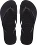 Havaianas Slim Flatform Sparkle Dames Slippers Zwart - Thumbnail 1